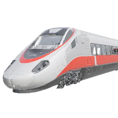 High-speed rail 01 3d model
