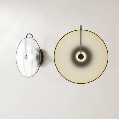Minimalist Disc Wall Lamp 3d model