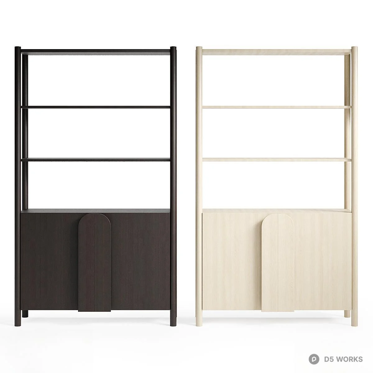 Minimalist Storage Shelf Unit 3d model - Image 1