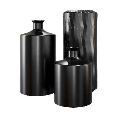 Floral Vase Design Modern Black Vase Decoration Decoration