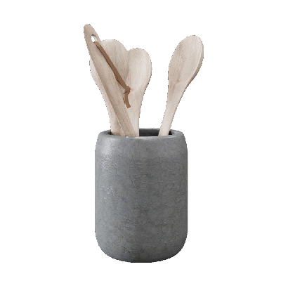 Tableware wooden scoop stone bucket 