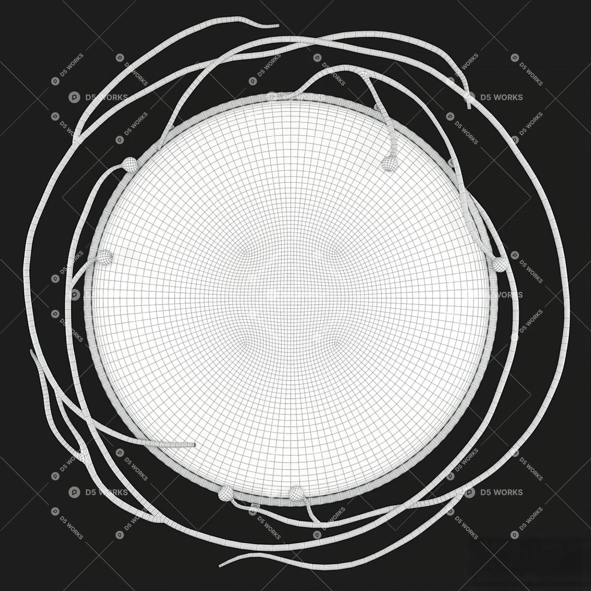 Decorative Mirror 3d model thumbnail 6