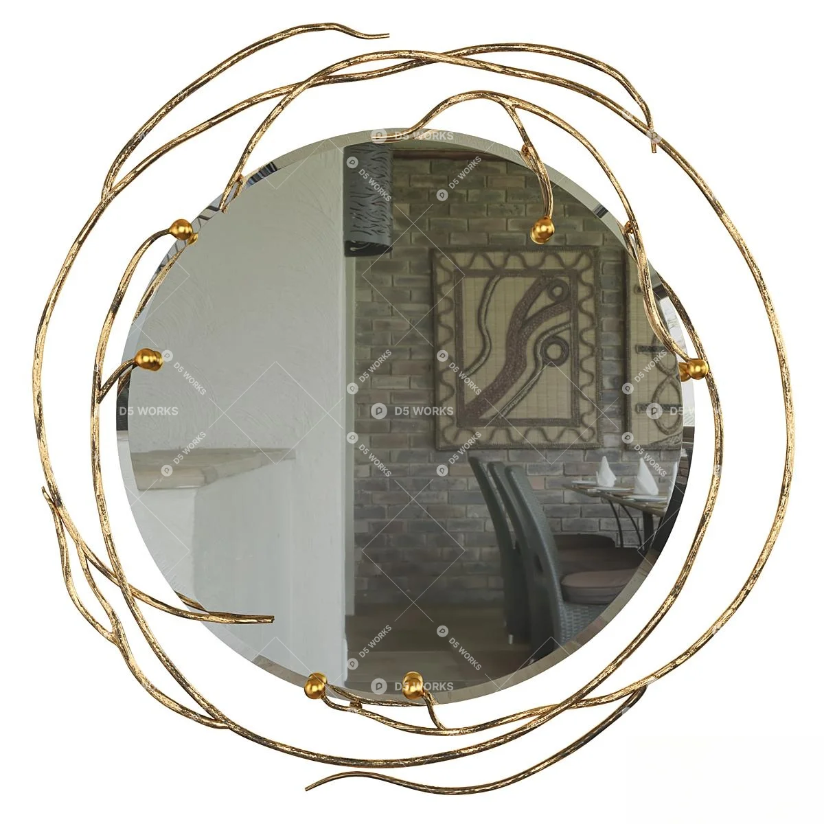 Decorative Mirror 3d model thumbnail 5