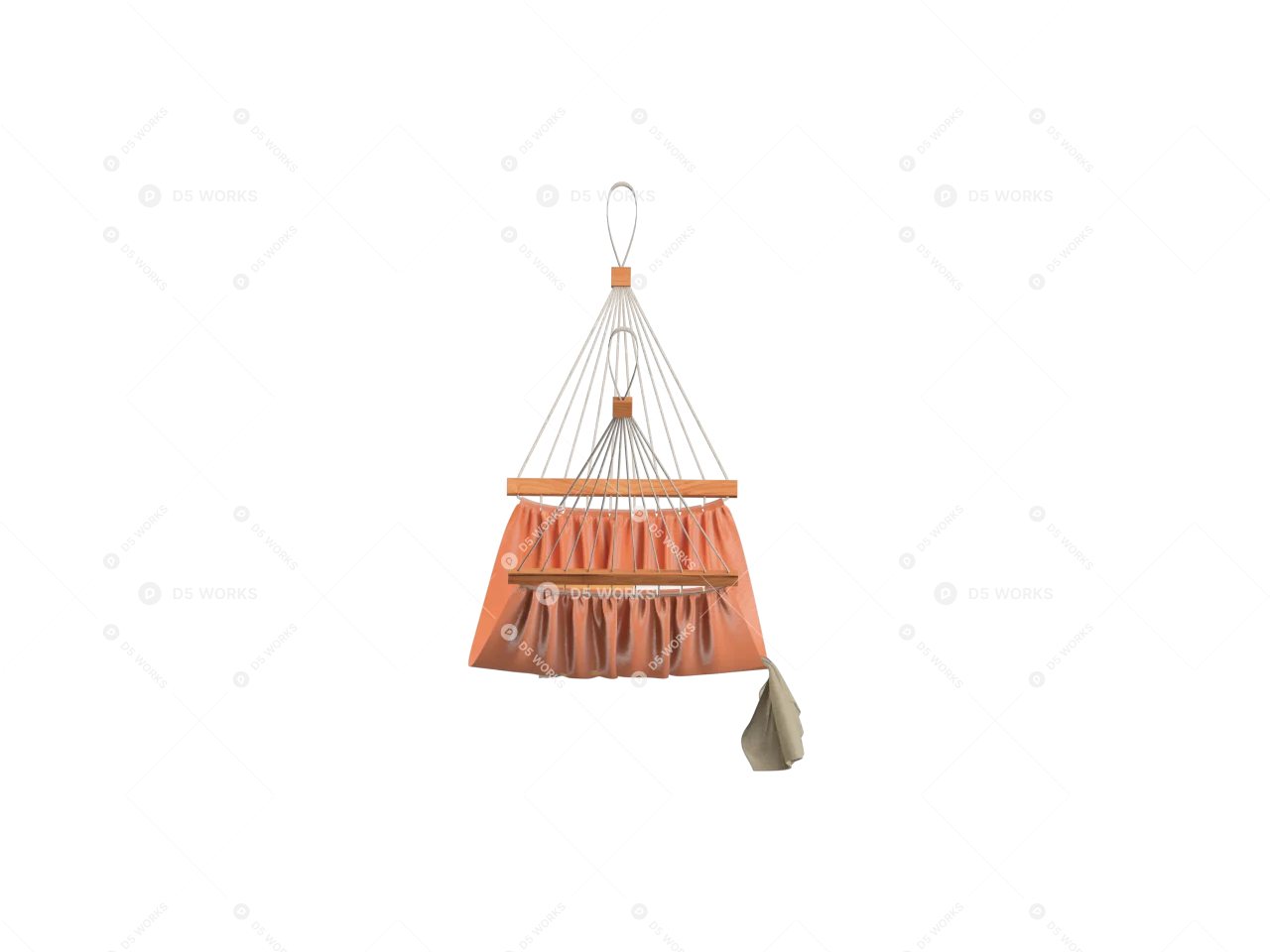 Hammock 3d model thumbnail 2