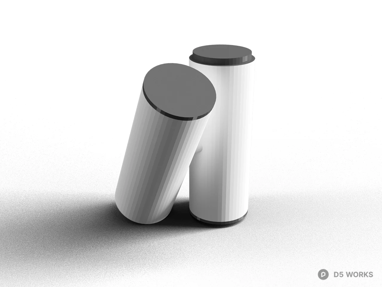 Minimalist Cylindrical Stool 3d model - Image 1