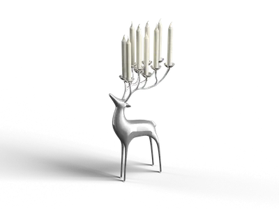 Modern Retro Candle & Holder