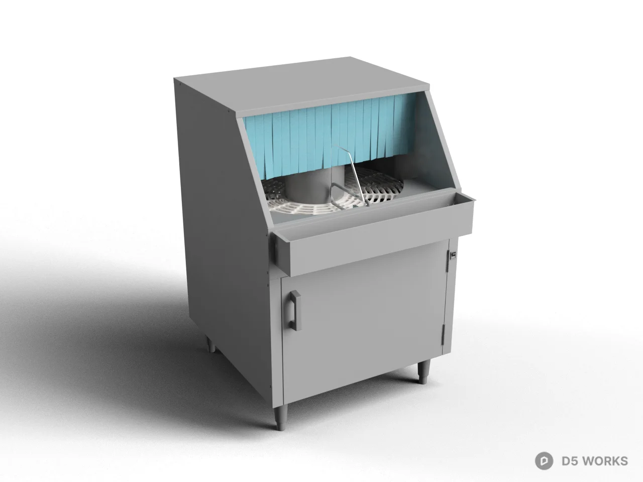 Commercial Dishwasher Unit 3d model - Image 1