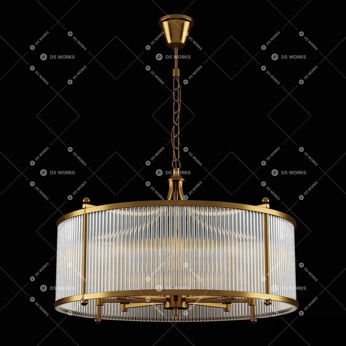 Eclectic Pendant Light 3d model thumbnail 2