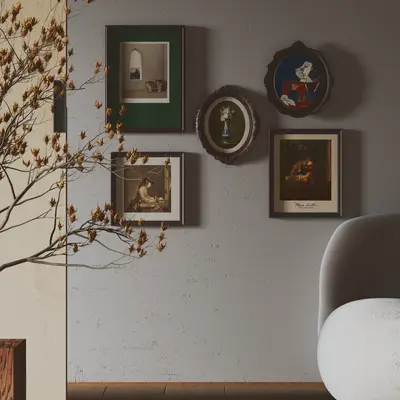 Mid-Century Modern Paintings 3d model