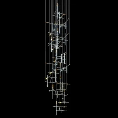 Geometric Linear Suspension Light 3d model