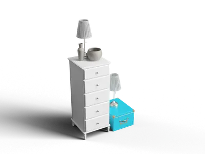 Modern Scandinavian Side Cabinet