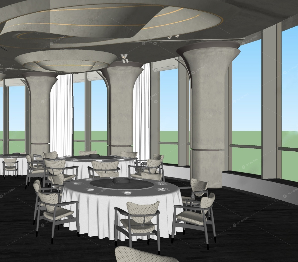 Restaurant Spaces 3D Models 2