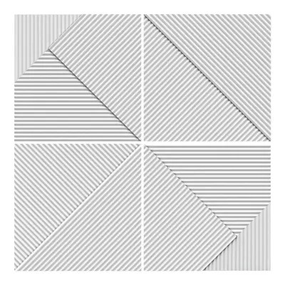 Geometric Stripe Wall Panel 3d model