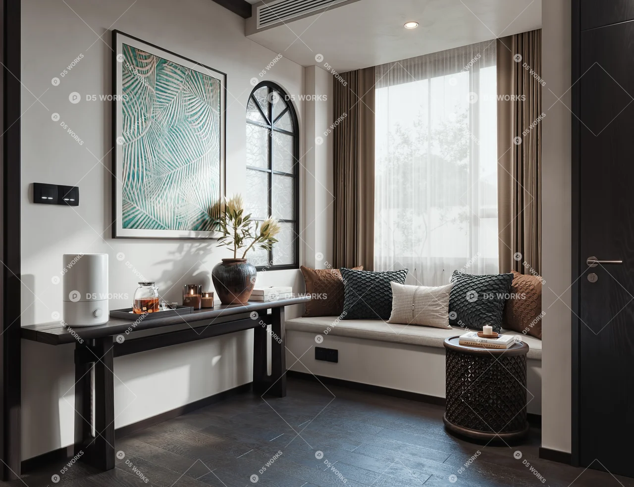 Hotel Guest Room 3d model thumbnail 2