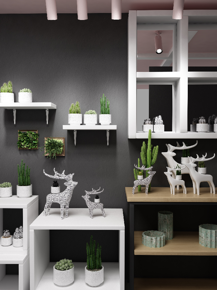 Modern Potted Plant