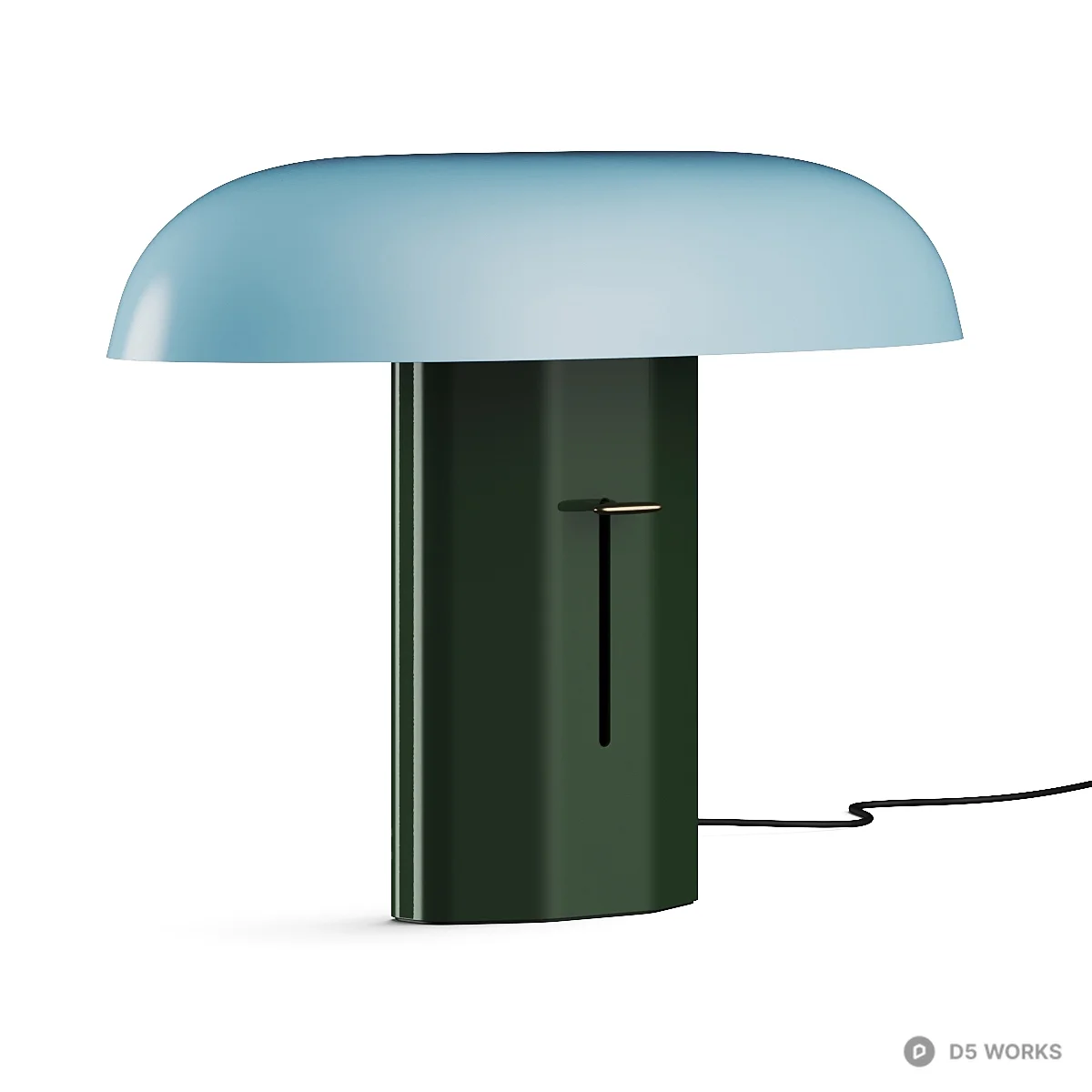 Mushroom Style Table Lamp 3d model - Image 1