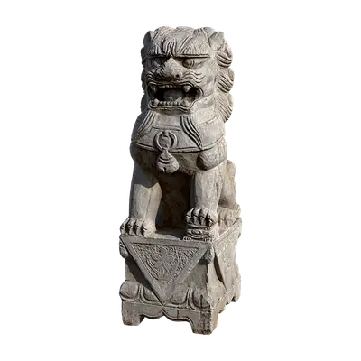 Stone Lion 02 3d model