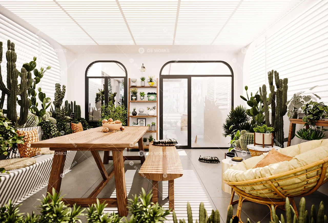 Sunroom 3d model thumbnail 4