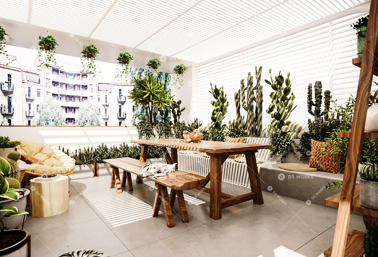 Sunroom 3d model thumbnail 2