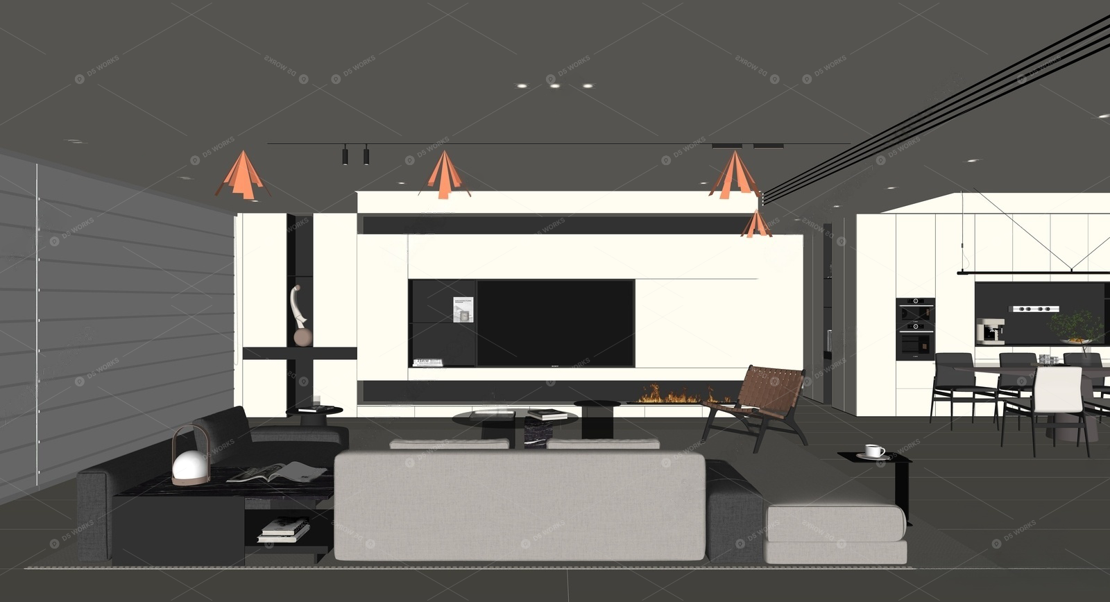 Living & Dining Rooms 3D Models 2