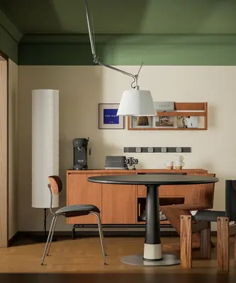 Mid-Century Modern Dining Room (Home) 3d model