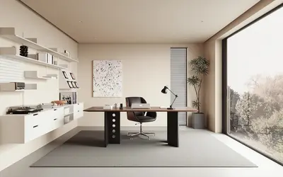 Modern Mid-Century Modern Study Room