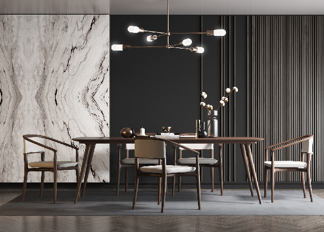 Modern Dining Table & Chairs Set