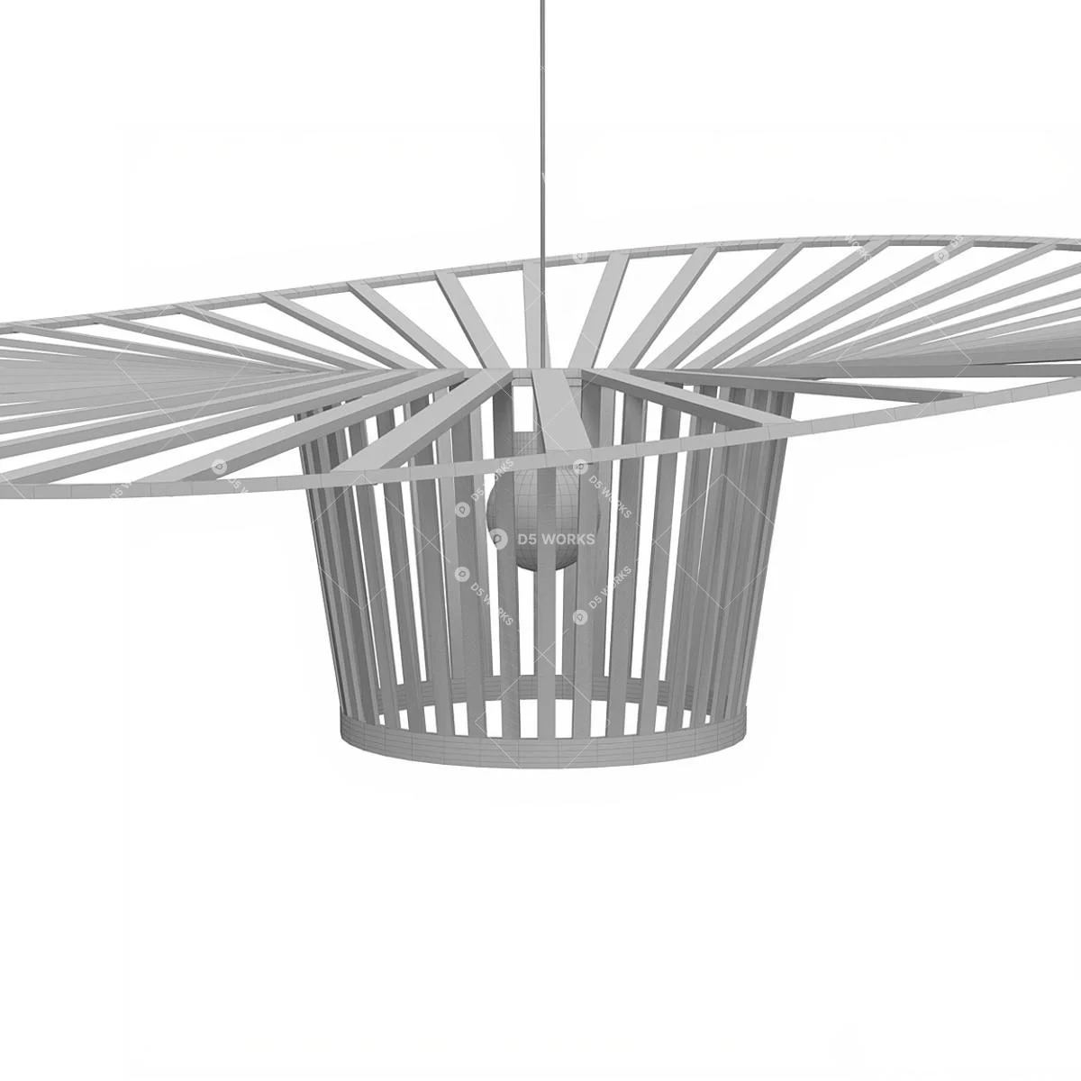 Modern Pendant Light 3d model thumbnail 2