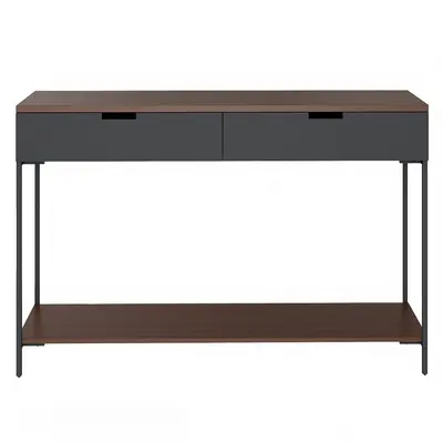 Minimalist Wood And Metal Console Table 3d model