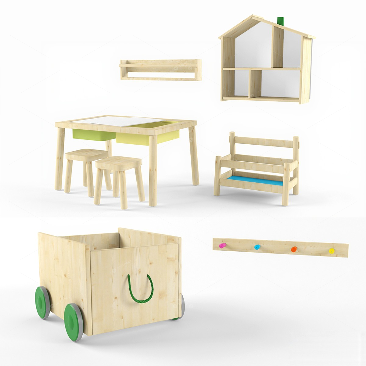 Furniture Sets 3D Models