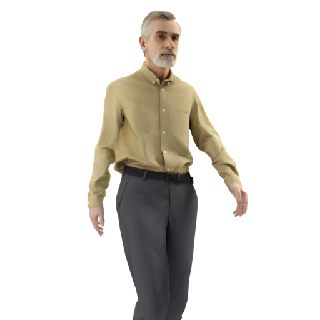 Man Brian Walking 01