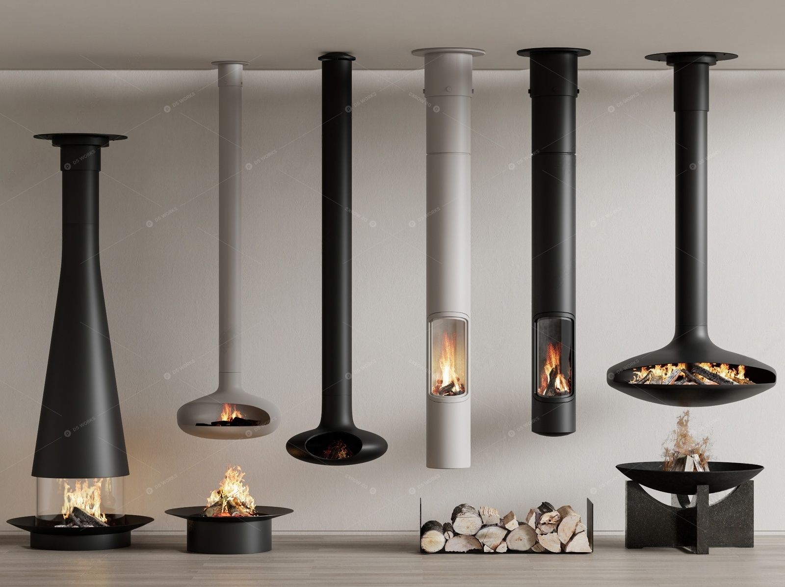 Fireplaces 3D Models