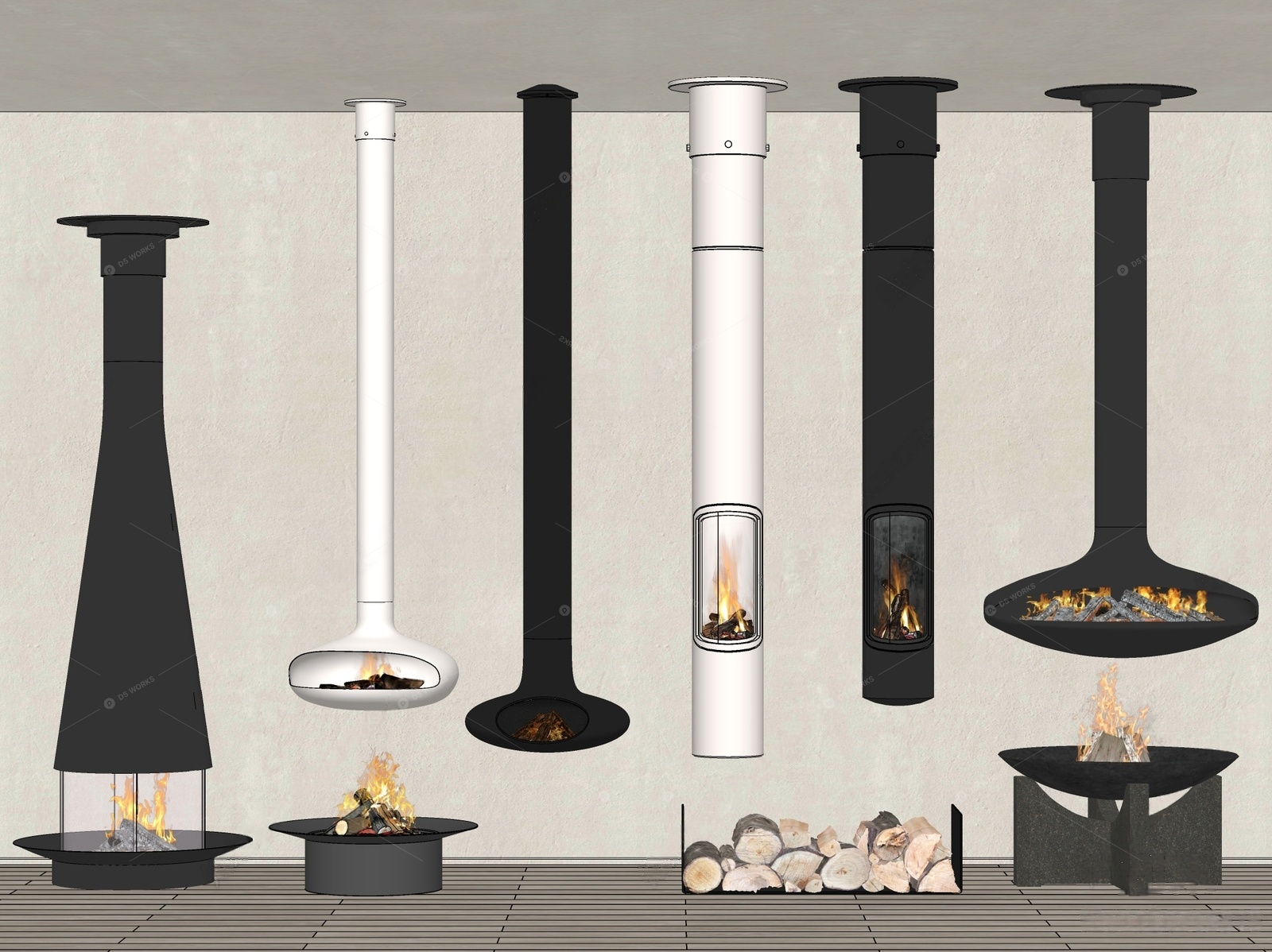 Fireplaces 3D Models 2