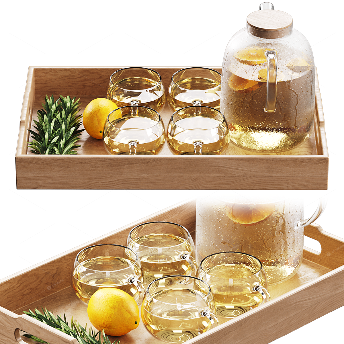 Tea Sets 3D Models 2