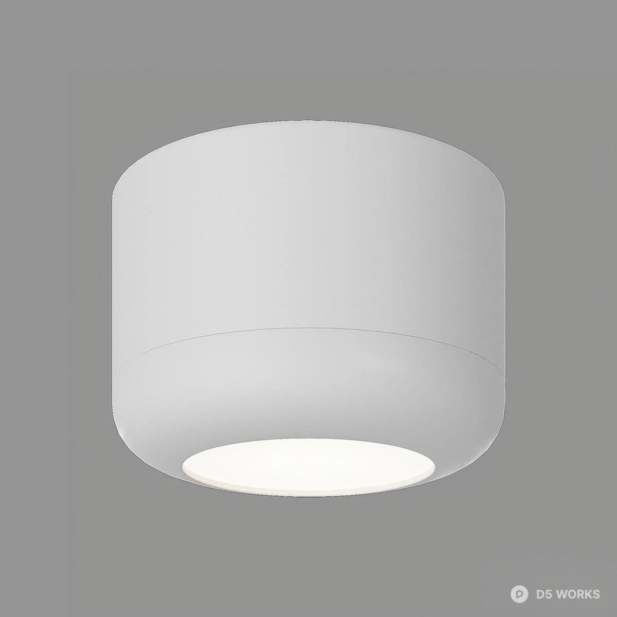 Matte Black Recessed Downlight 3d model thumbnail 2