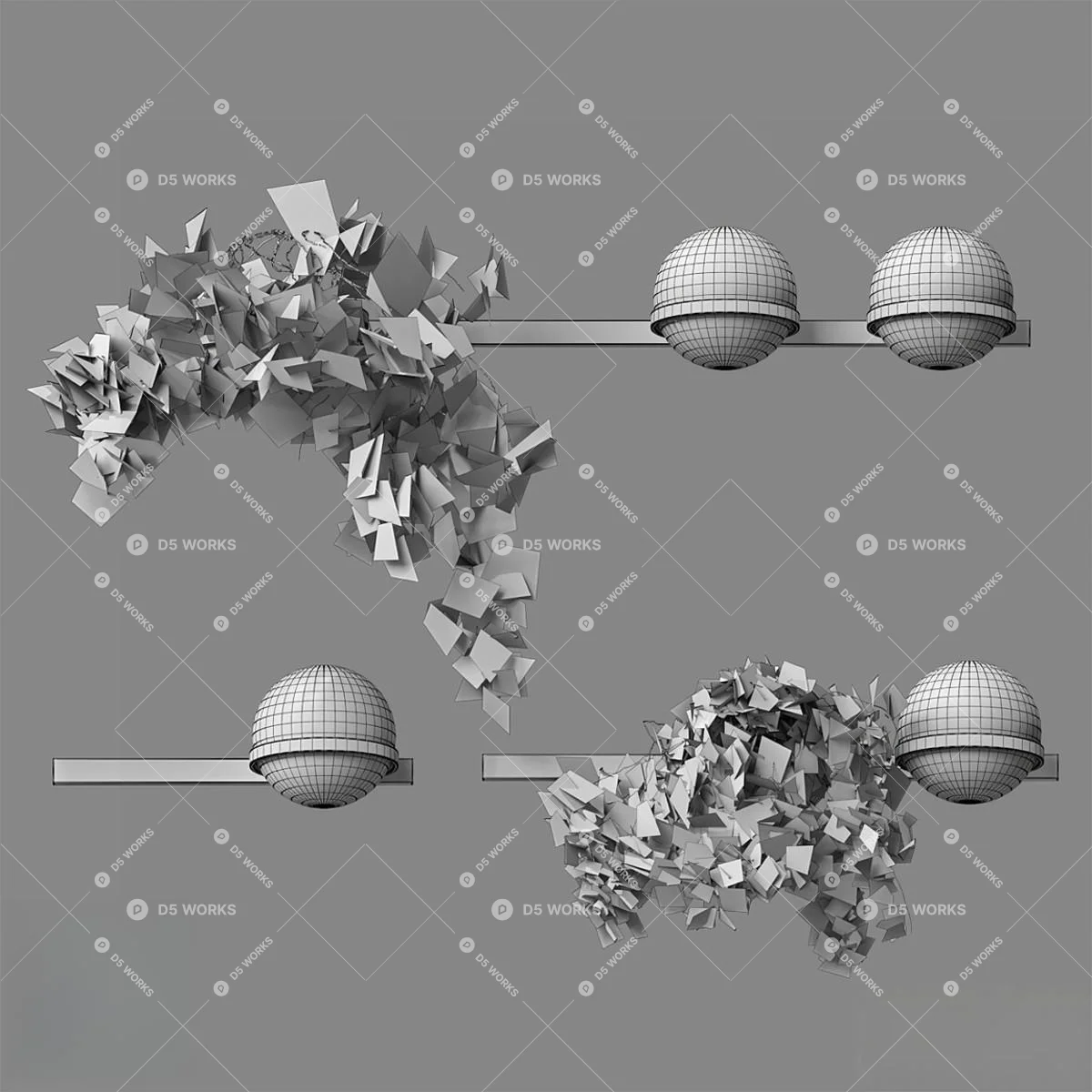 Scandinavian Wall Lamp 3d model thumbnail 2