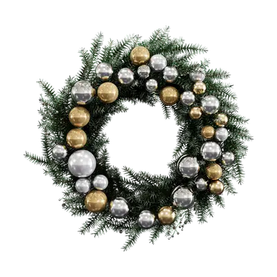 Christmas wreaths 3d model
