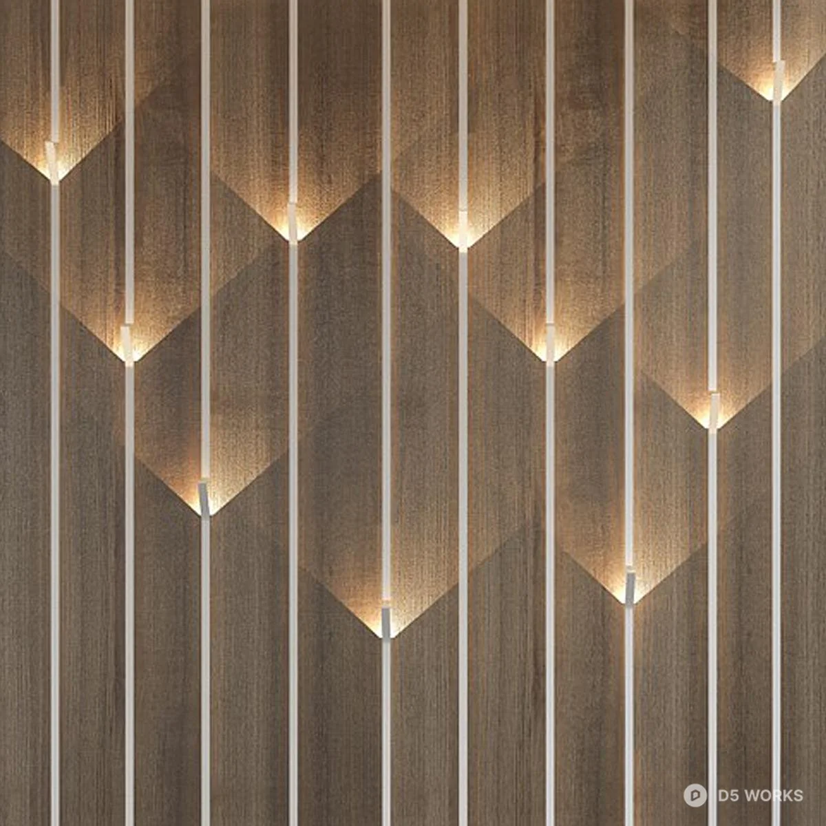 Modern Y-Shaped Wall Lamp 3d model thumbnail 3