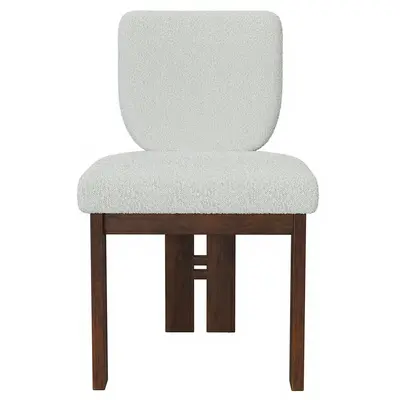 Textured Upholstered Dining Chair 3d model