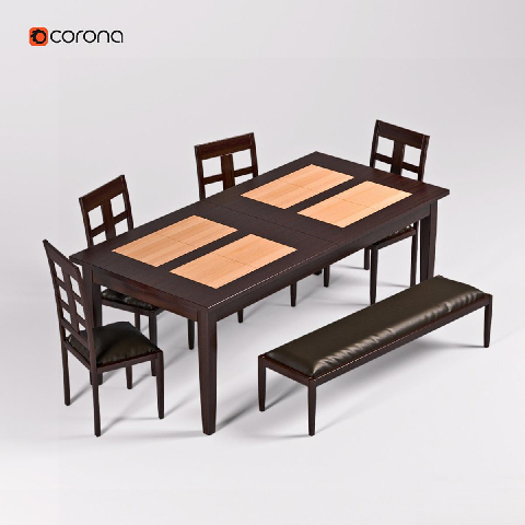 Modern Dining Table & Chairs Set