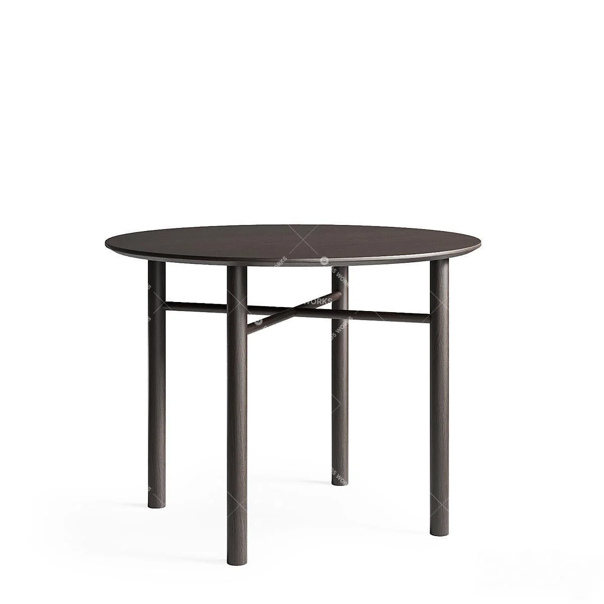 Organic Modern Round Coffee Table 3d model thumbnail 2