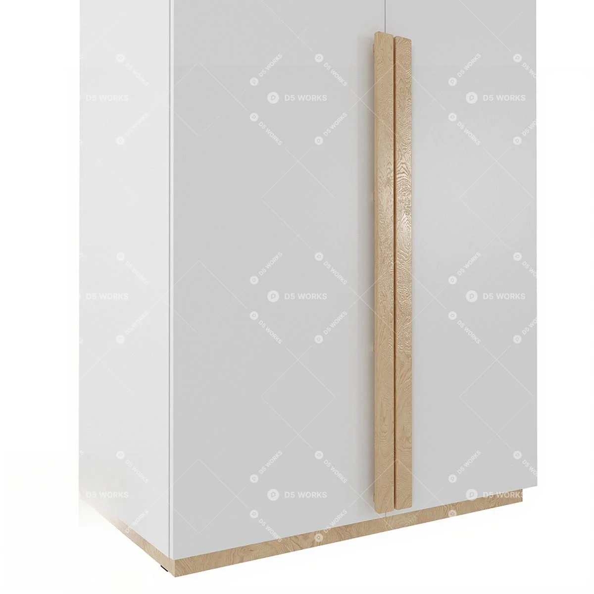 Scandinavian Wardrobe 3d model thumbnail 3