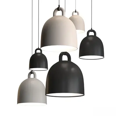 Minimalist Bell-Shaped Pendant Lights 3d model