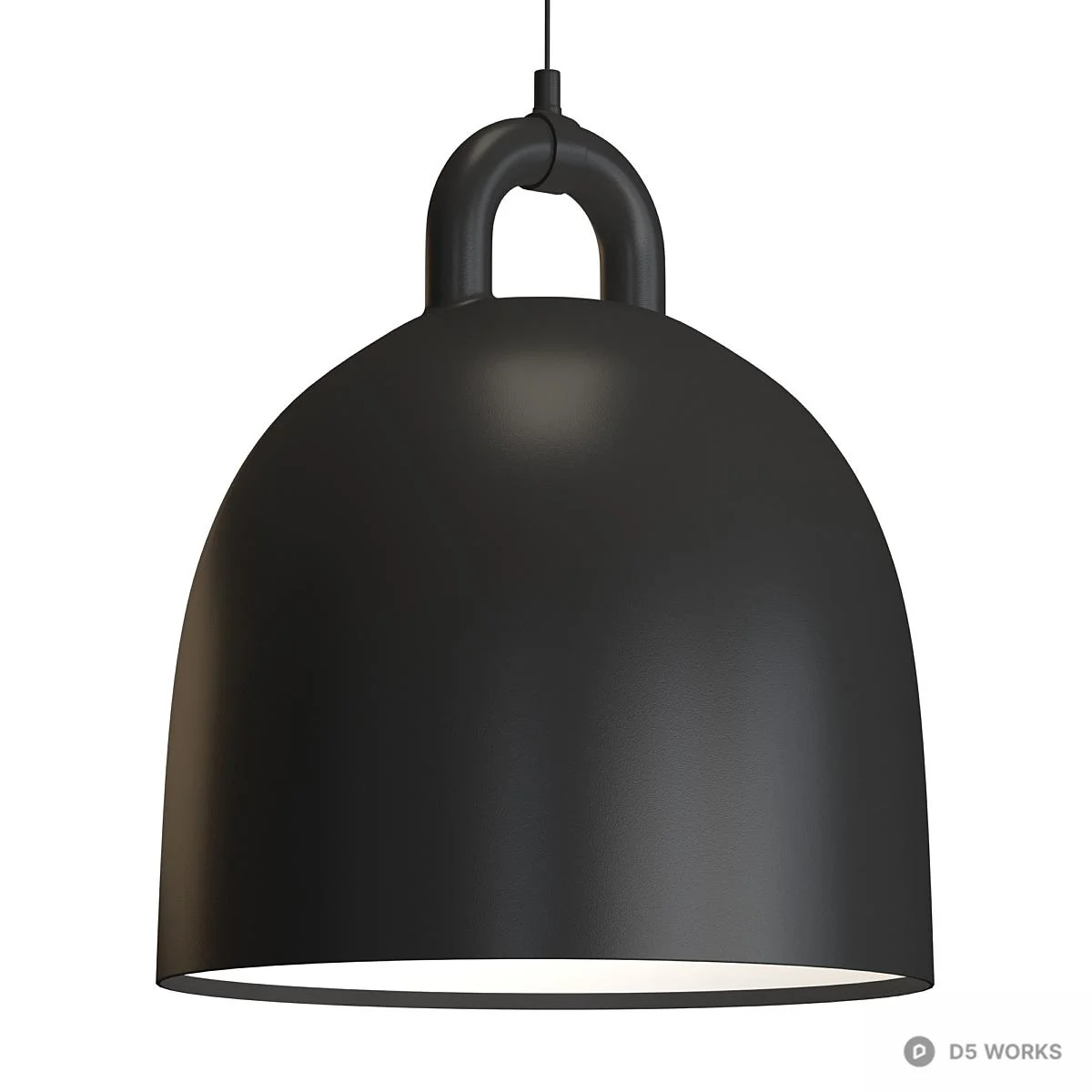 Minimalist Bell-Shaped Pendant Lights 3d model thumbnail 3