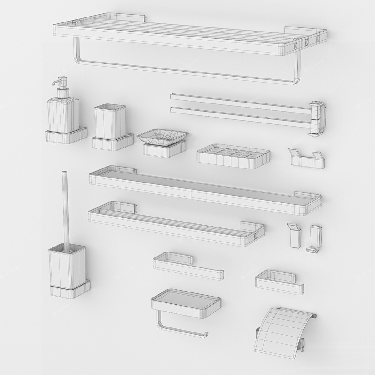 Bathroom Fixtures 3D Models 6