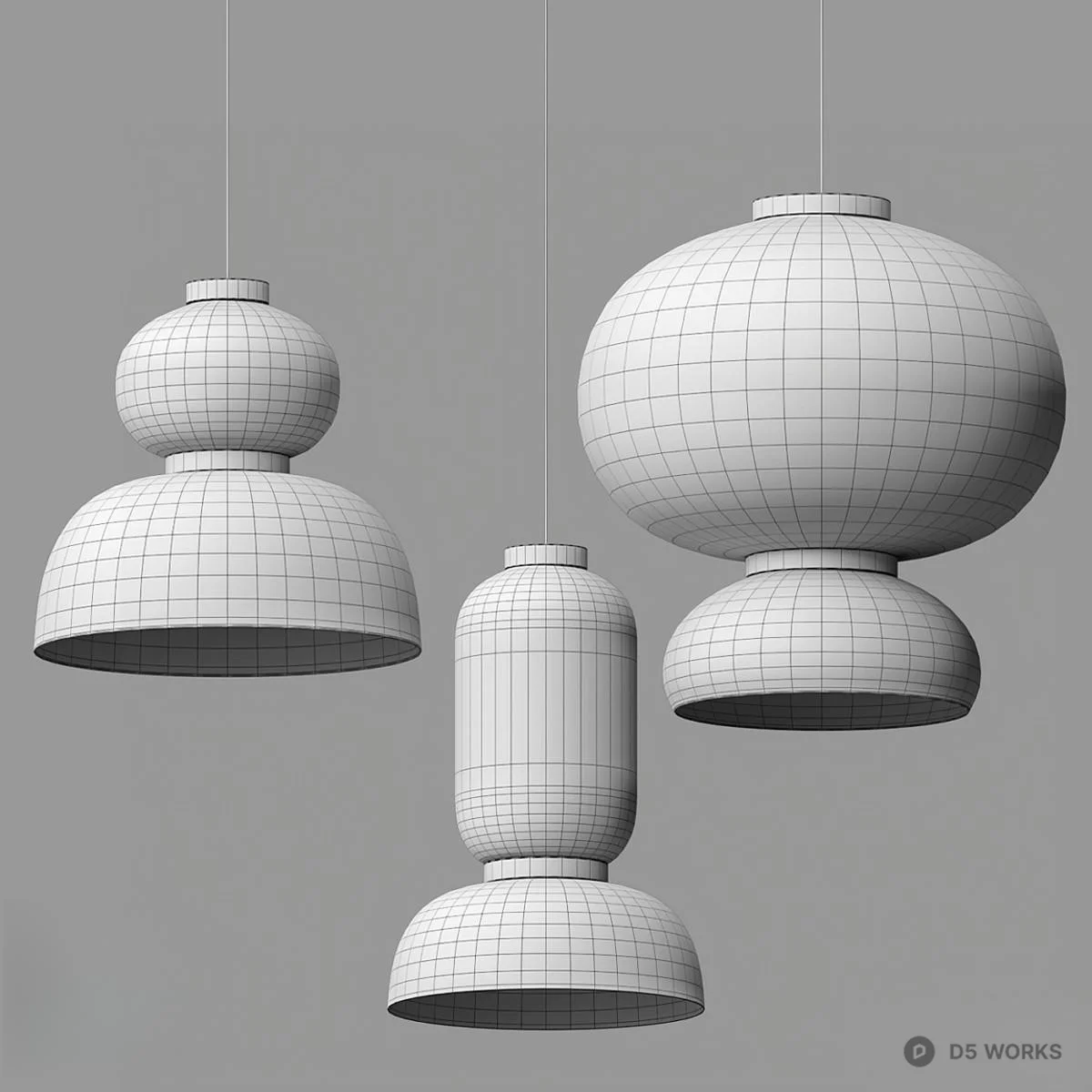 Crystal Faceted Chandelier 3d model thumbnail 2