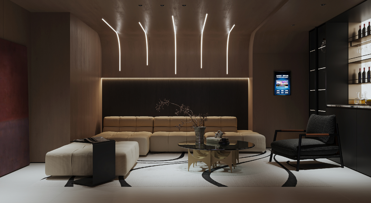 Modern Home Theater Room 