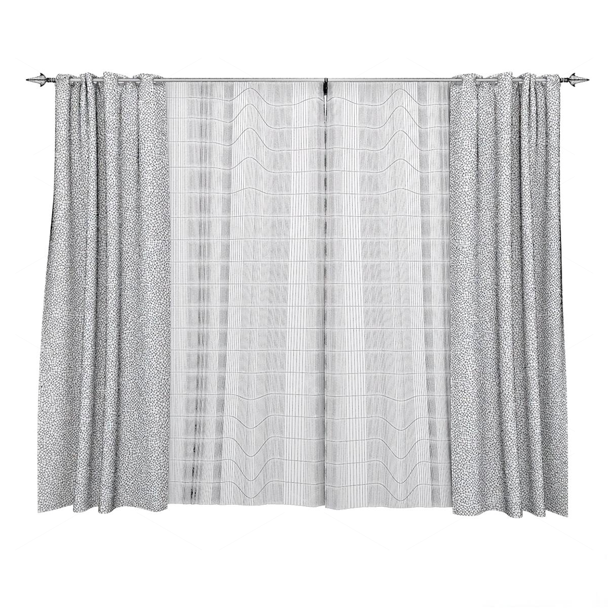 Curtains 3D Models 3
