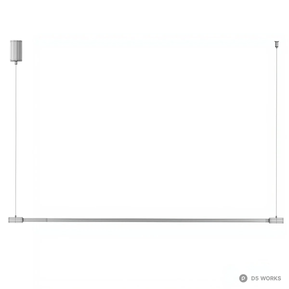 Linear Suspension Light 3d model thumbnail 2