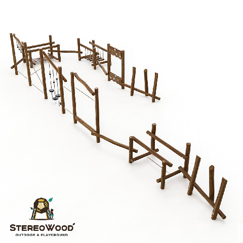 Modern Playground Equipment Set